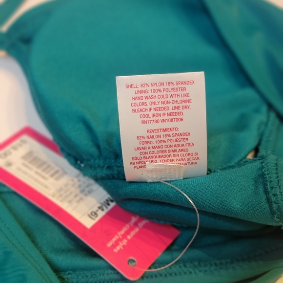 3 PIECE FLORAL AND TEAL JUNIORS SWIMSUIT SET - Picture 11 of 15